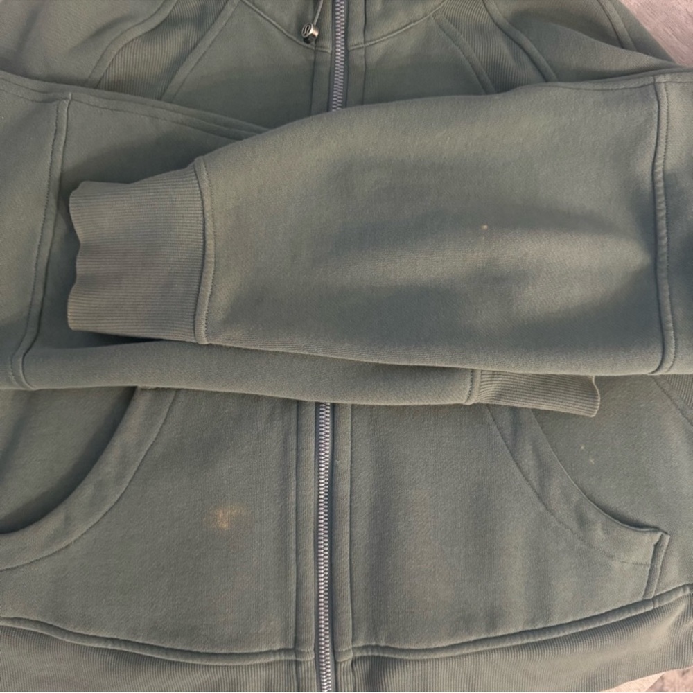 Lululemon Eucalyptus Green Oversized Full-Zip Cropped Scuba Hoodie| XS/S - Picture 4 of 8